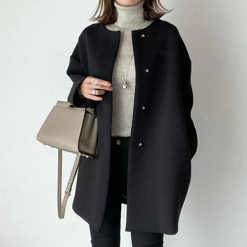 Elara™ Luxe Wool & Mohair Coat