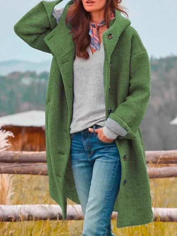 Serena | Luxe Wool-Blend Coat – Chic & Cozy