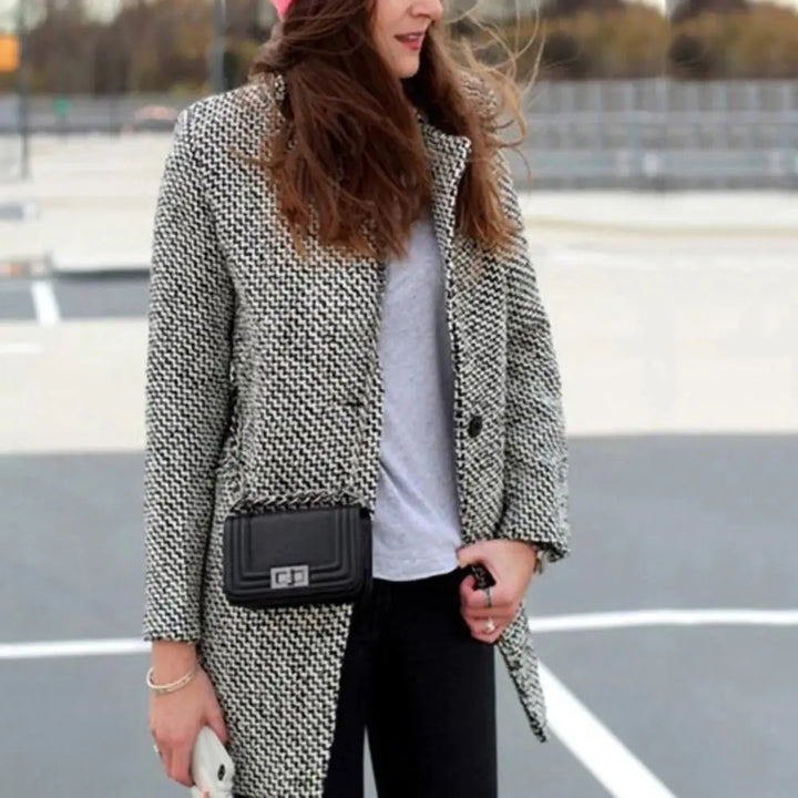 Evelyn/ Elegant Wool Winter Coat