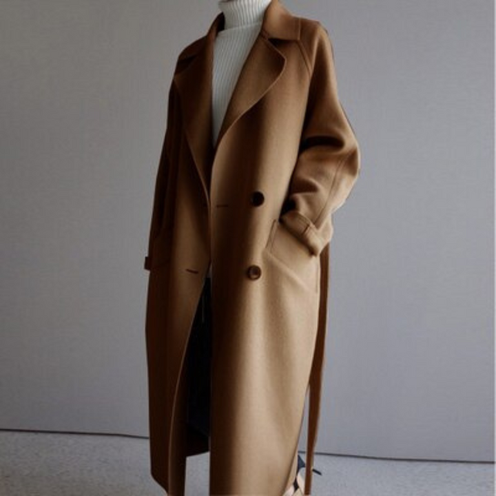 Clara - Trench-coat en laine pour femme