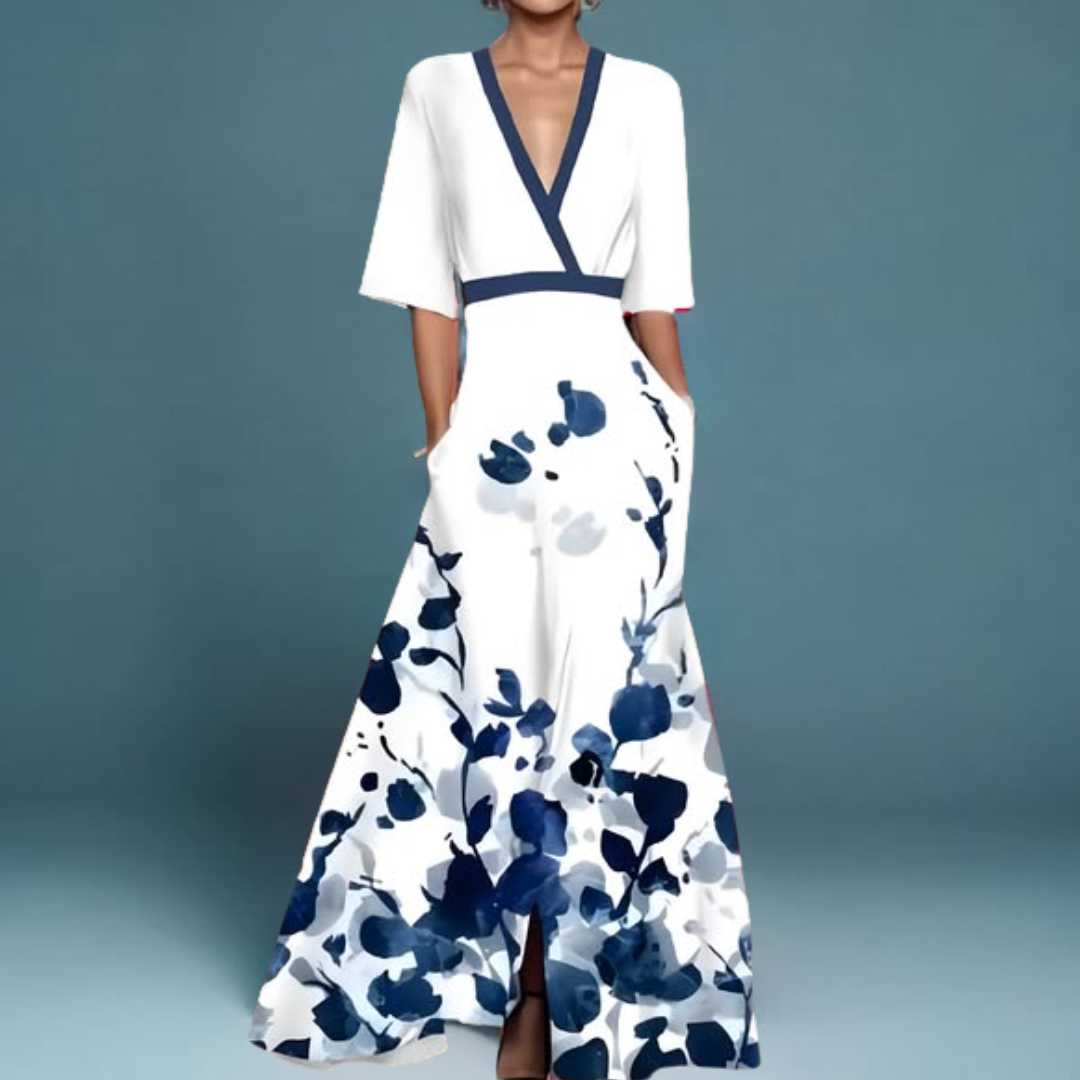 Zariyah | Elegant Floral Wrap Dress