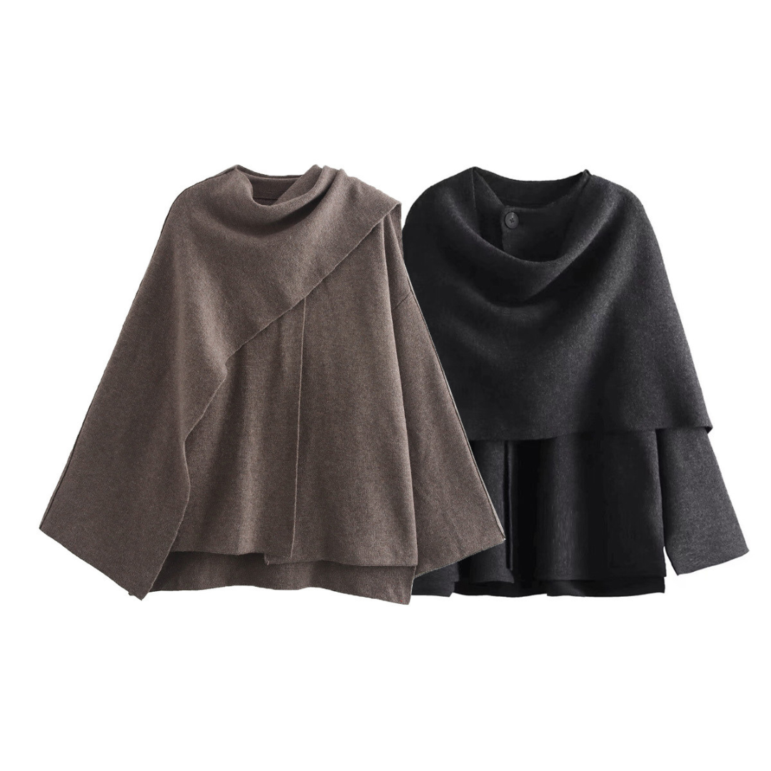 Eliza™ | Luxe Draped Cape