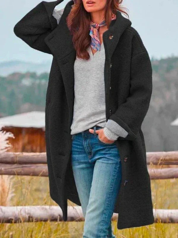 Serena | Luxe Wool-Blend Coat – Chic & Cozy