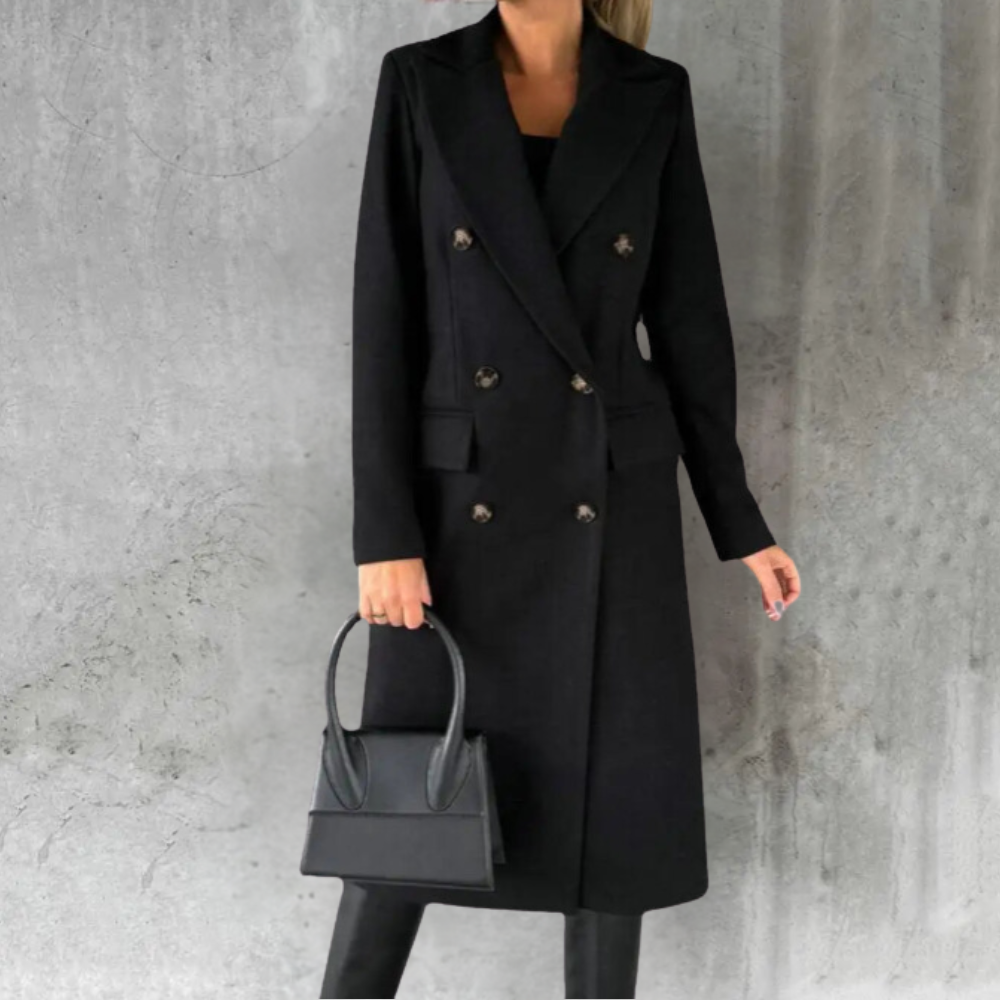 Judith™ Elegant Wool Trenchcoat