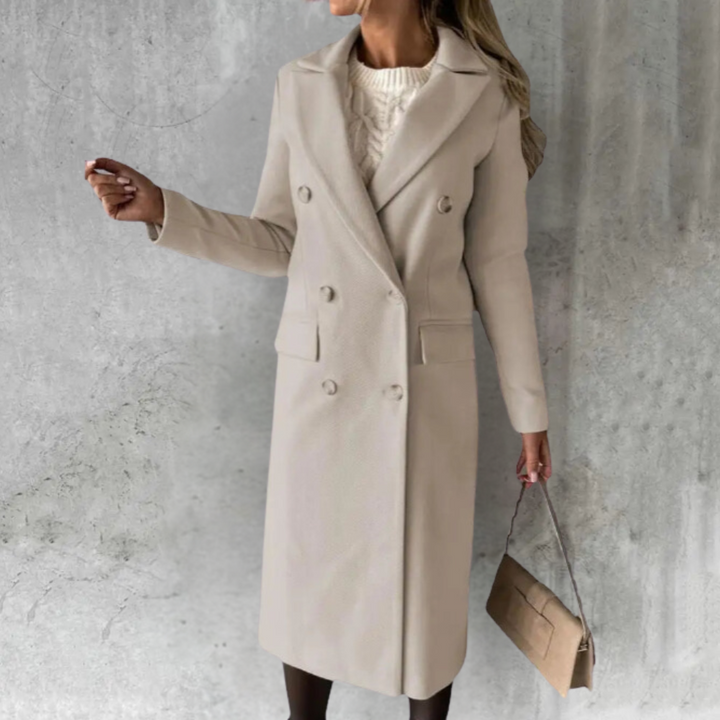 Trench-coat élégant en laine Judith™