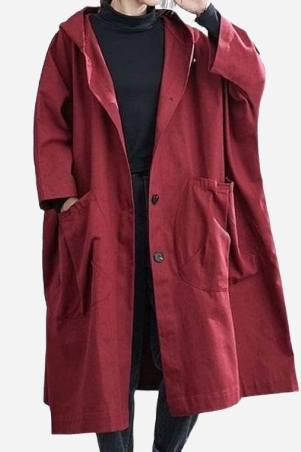 Erica - Veste coupe-vent imperméable surdimensionnée