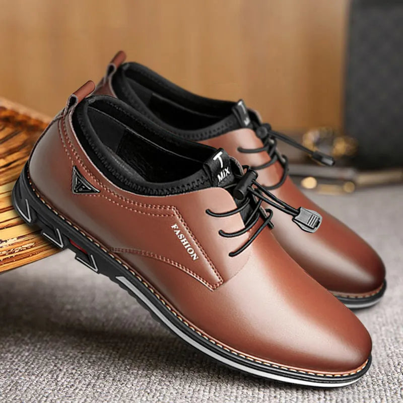 Antoine - Men's Elegant Leather Shoes with Laces