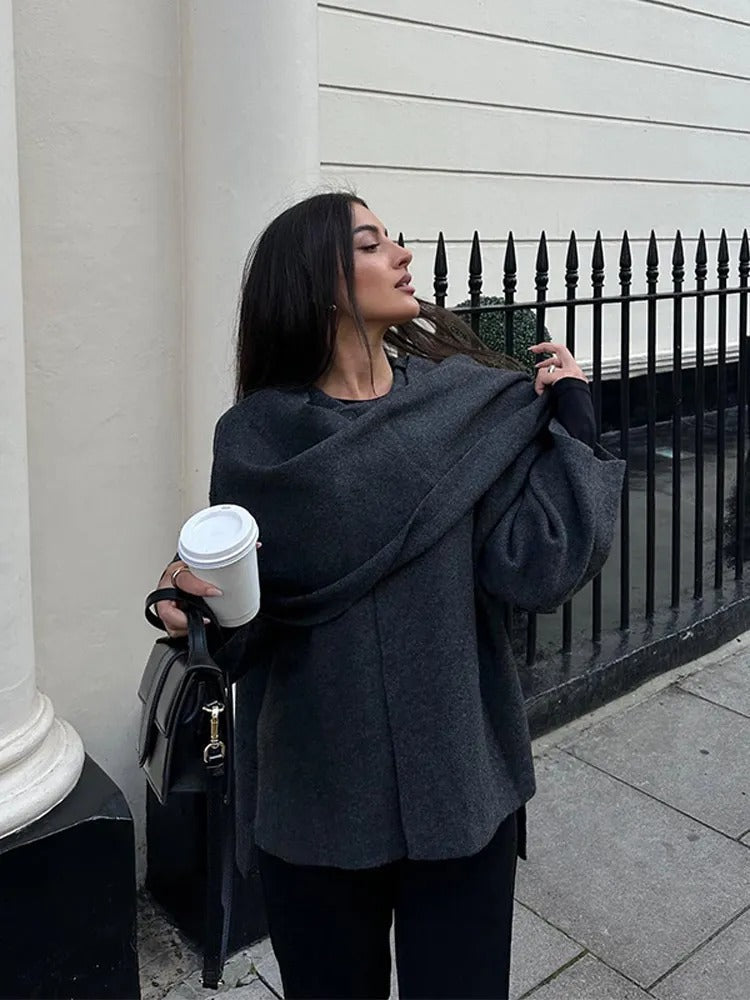 Eliza™ | Luxe Draped Cape