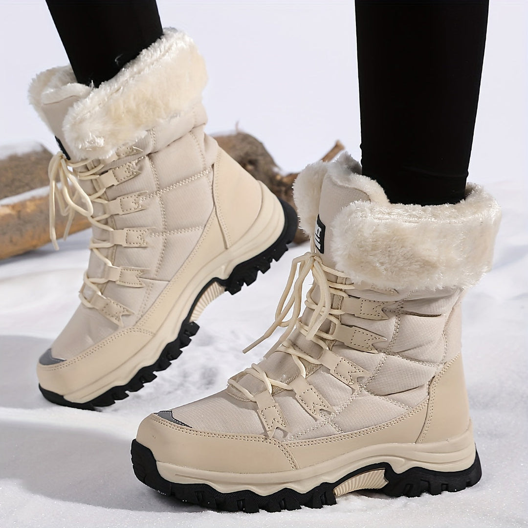 Maya - Waterproof Insulated Snow Boots with Faux Fur