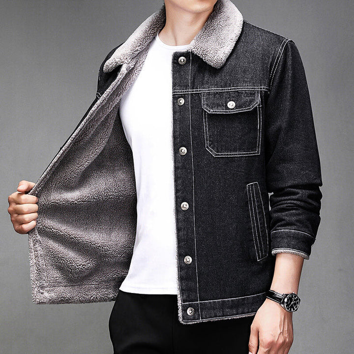 Calvin Denim Sherpa Jacket