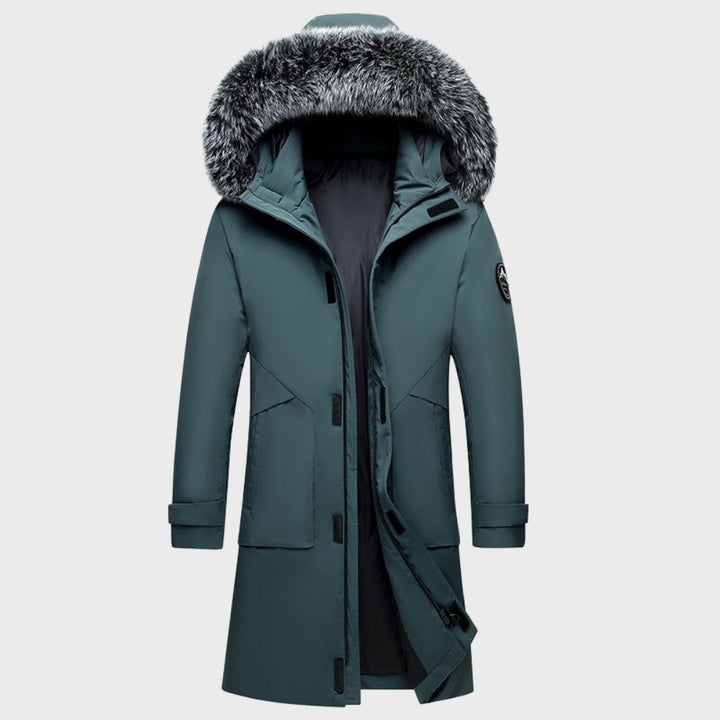 DAVID - MANTEAU D'HIVER PREMIUM POUR HOMME AVEC COL EN FOURRURE