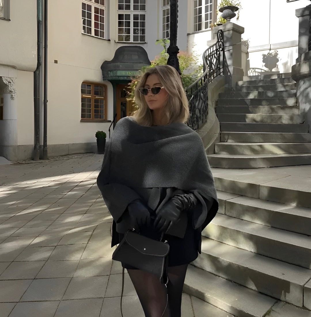 Eliza™ | Luxe Draped Cape