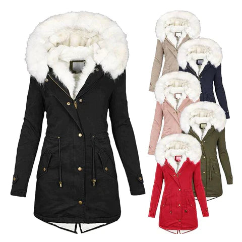 Giulia - Winter coat with fur lining