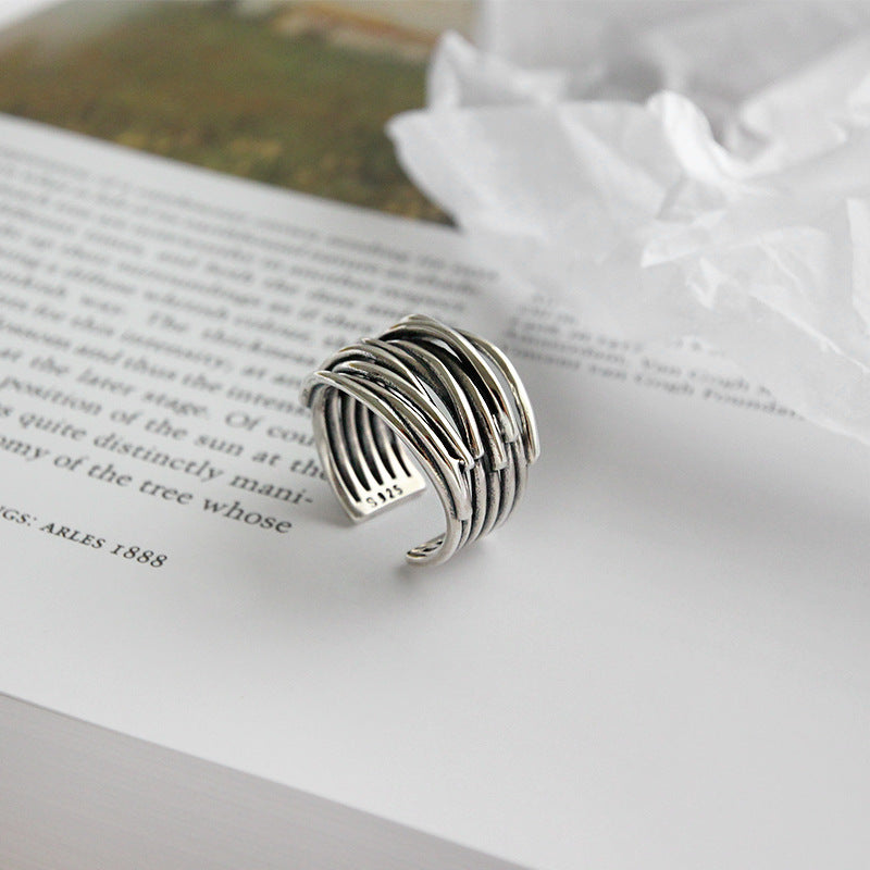 Adjustable Silver Plated Ring