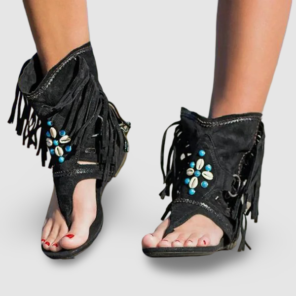 Hera© - Fringe Boho Sandals