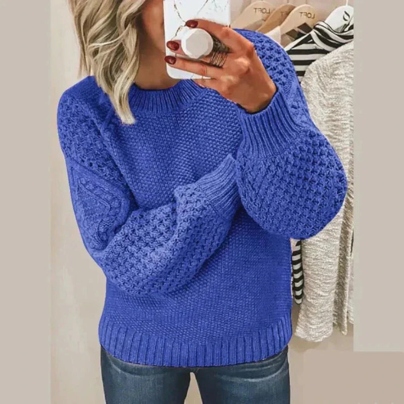 Amara | Luxe Cable-Knit Sweater – Timeless & Cozy