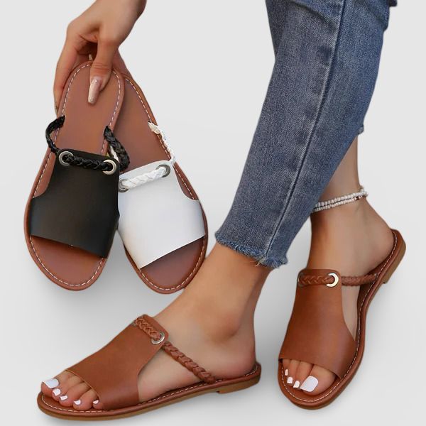 Jenna© - Braided Slide Sandals