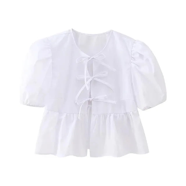 Chemise en coton à rayures chics