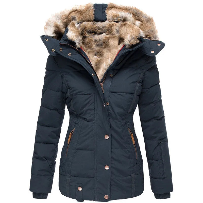 Belen - Warm winter coat with fur lining