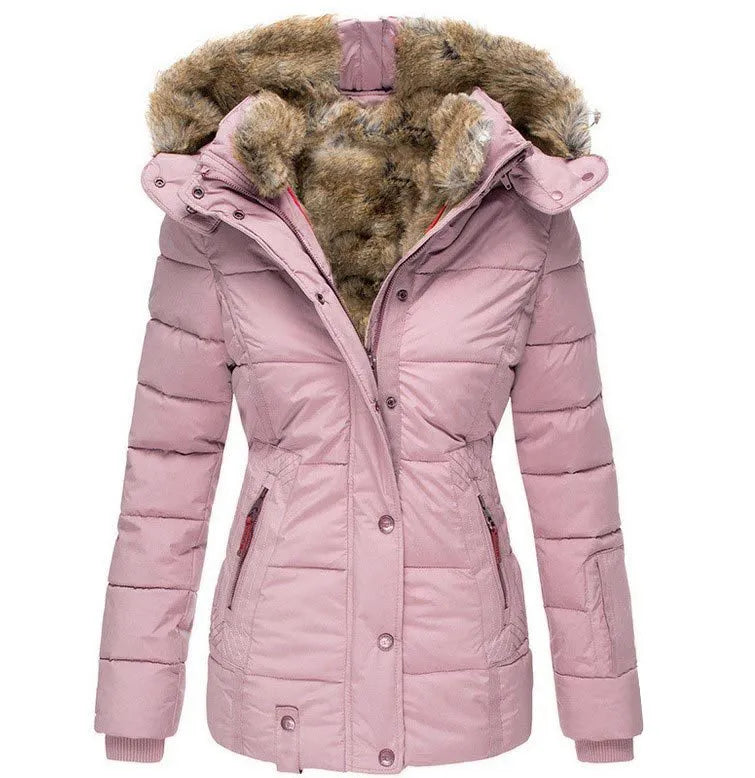 Belen - Warm winter coat with fur lining