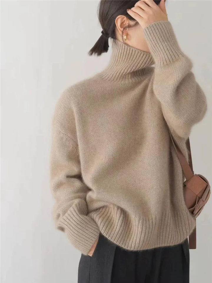 Milena - Comfortable knit turtleneck sweater