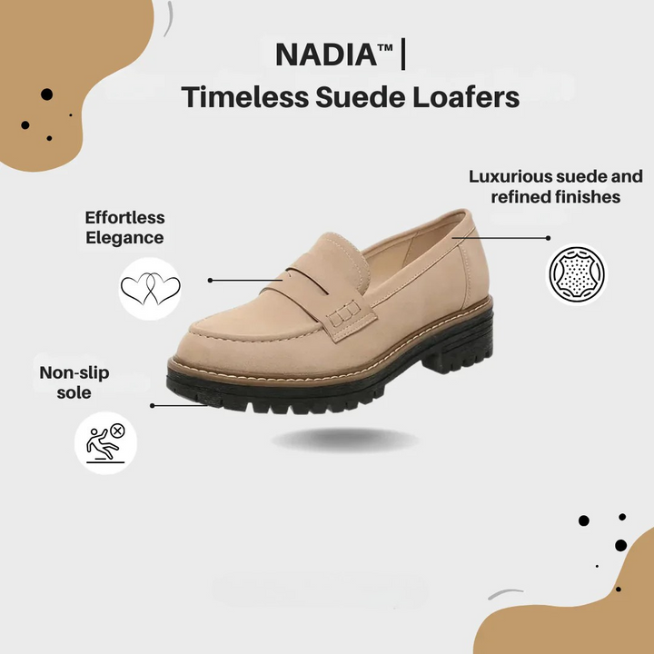 Nadia - Mocassins en daim intemporels