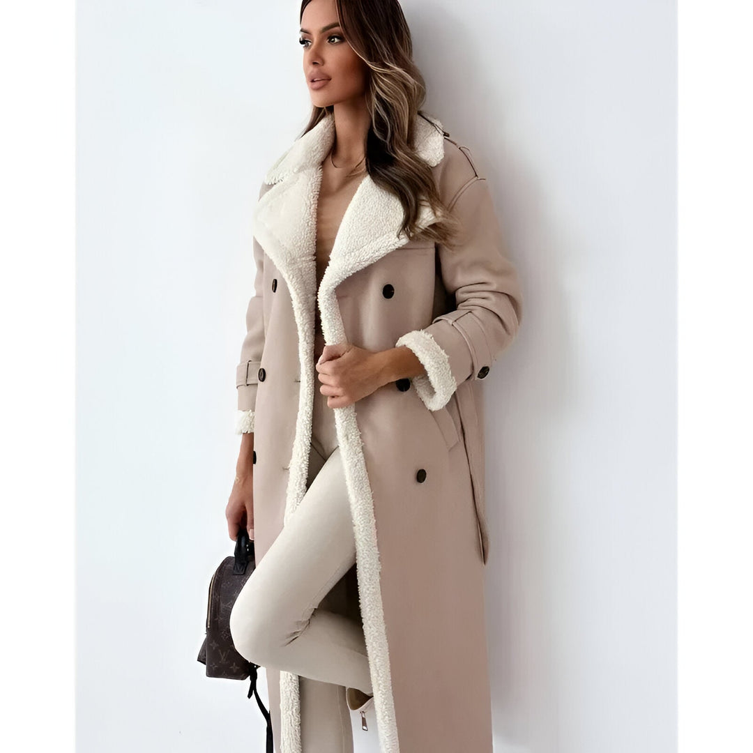 Amelia | Trench-coat luxueux doublé sherpa