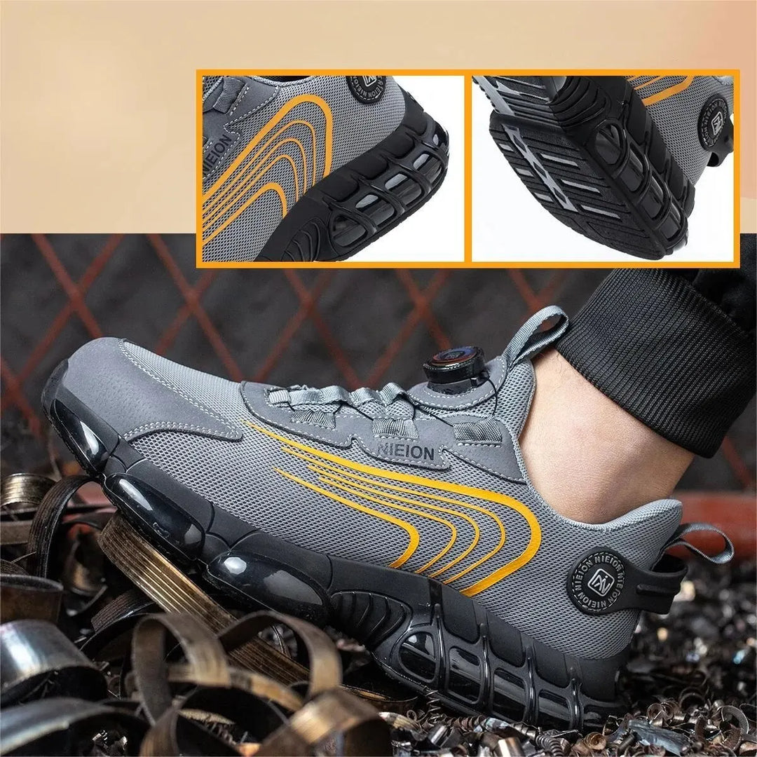 Henner Z90 - Chaussures de sécurité ultra-légères et résistantes avec boucle rotative et embout en acier