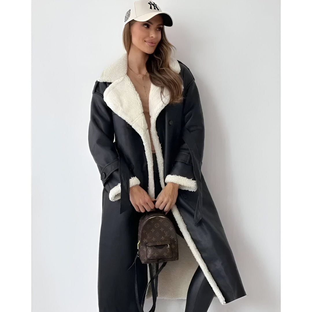 Amelia | Trench-coat luxueux doublé sherpa