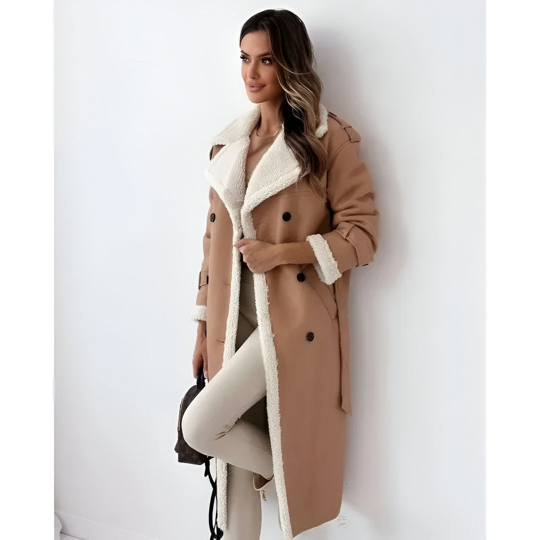 Amelia | Luxe Sherpa-Lined Trench Coat