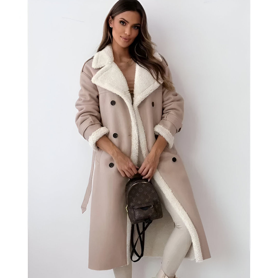 Amelia | Trench-coat luxueux doublé sherpa