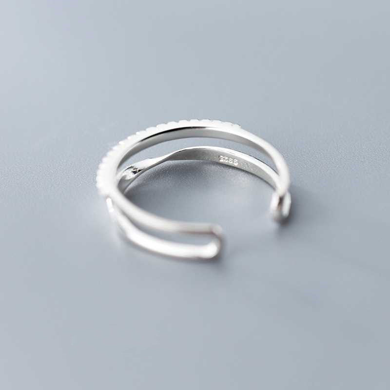 Adjustable Double Line Ring