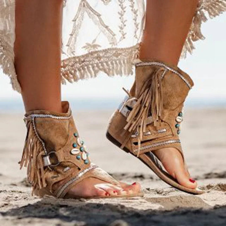 Hera© - Fringe Boho Sandals