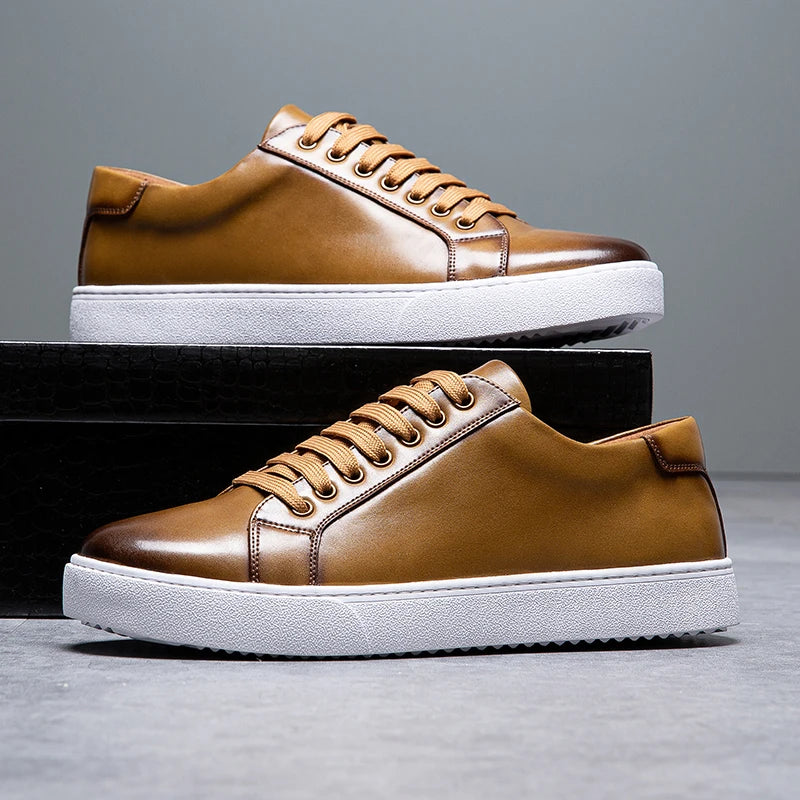 Franco - Panier en cuir pour homme