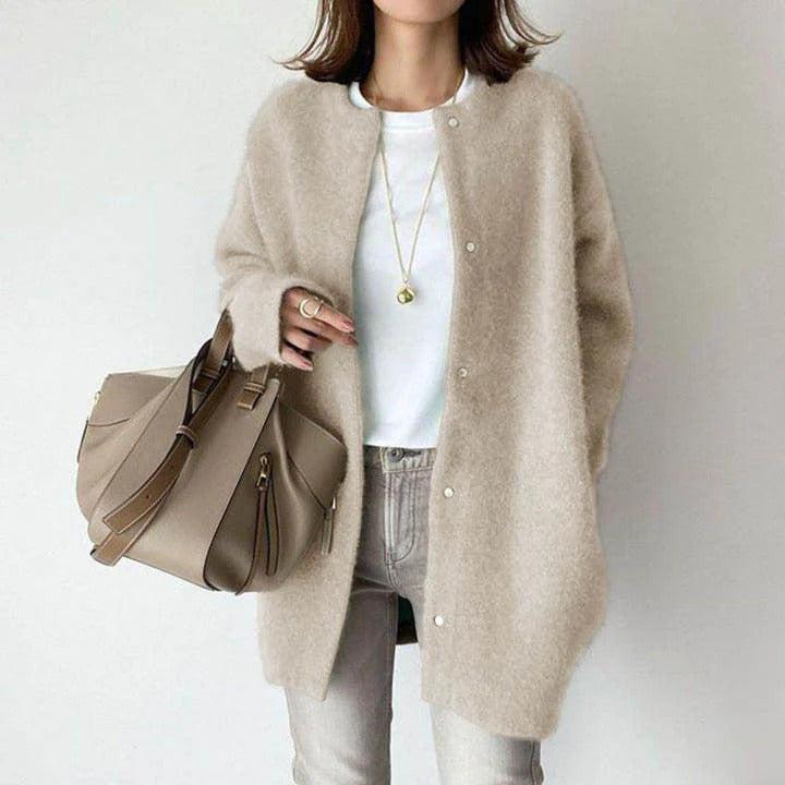 Elara™ Luxe Wool & Mohair Coat