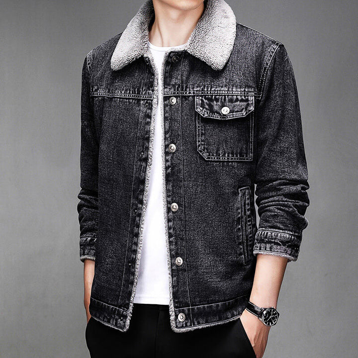 Calvin Denim Sherpa Jacket