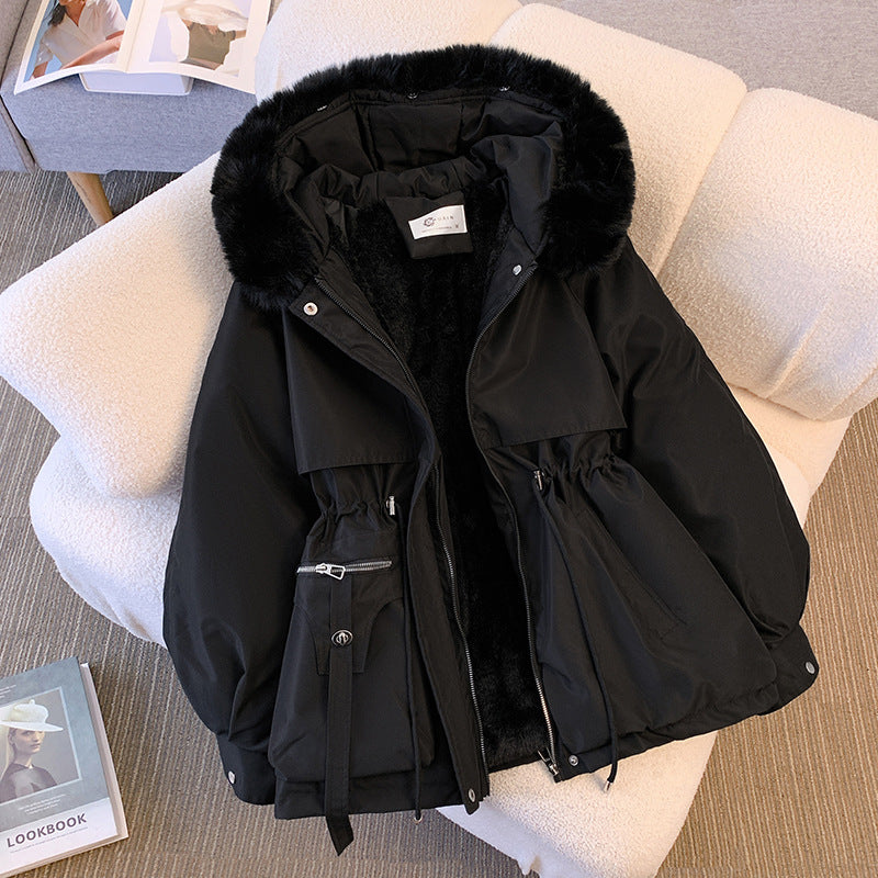 Amy - Elegant winter jacket with fur