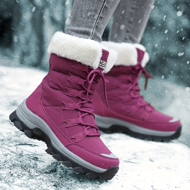 Maya - Waterproof Insulated Snow Boots with Faux Fur