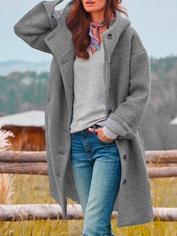 Serena | Luxe Wool-Blend Coat – Chic & Cozy