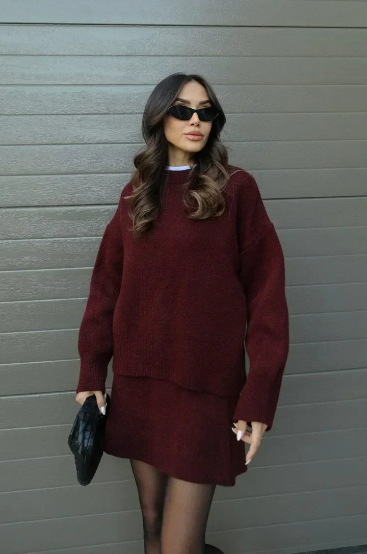 Helena - Knit Suit (Top + Skirt)