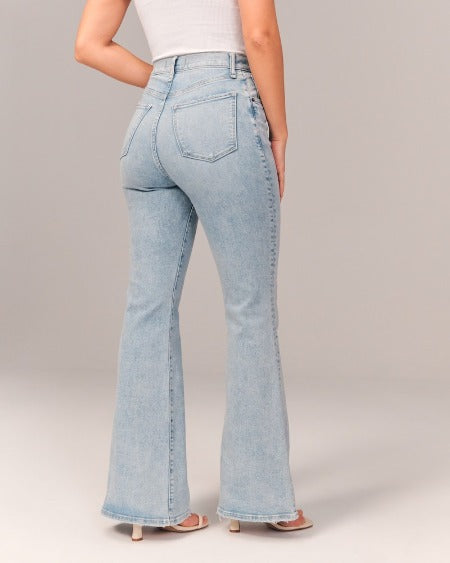 High Waist Flared Jeans