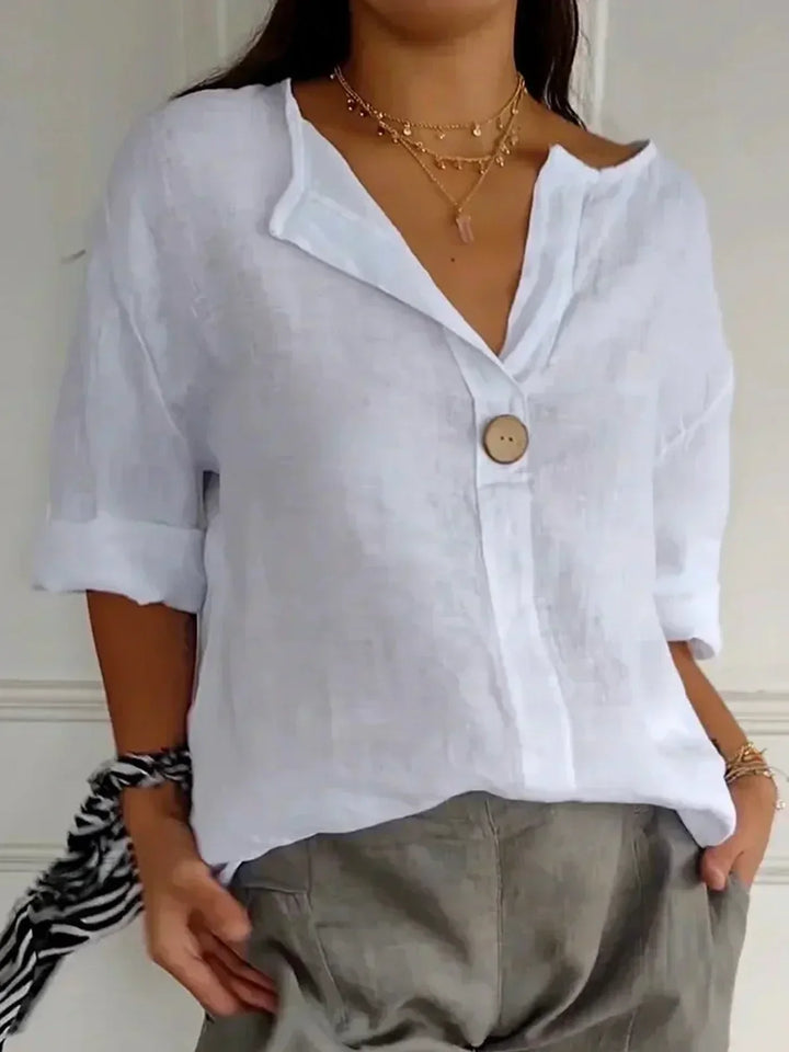 Lilliana | Casual V-Neck Blouse