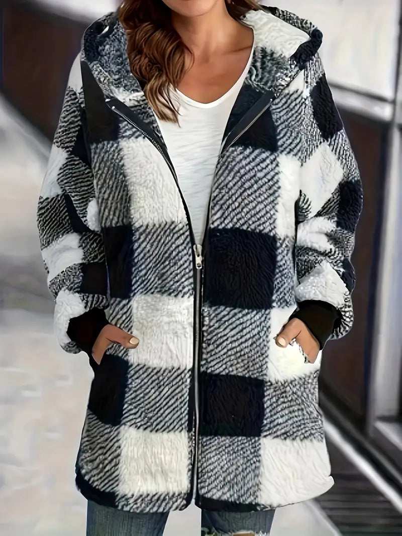 Mary™ Cozy Plaid Jacket