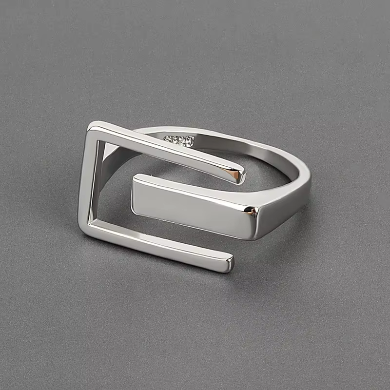 Irregular silver ring