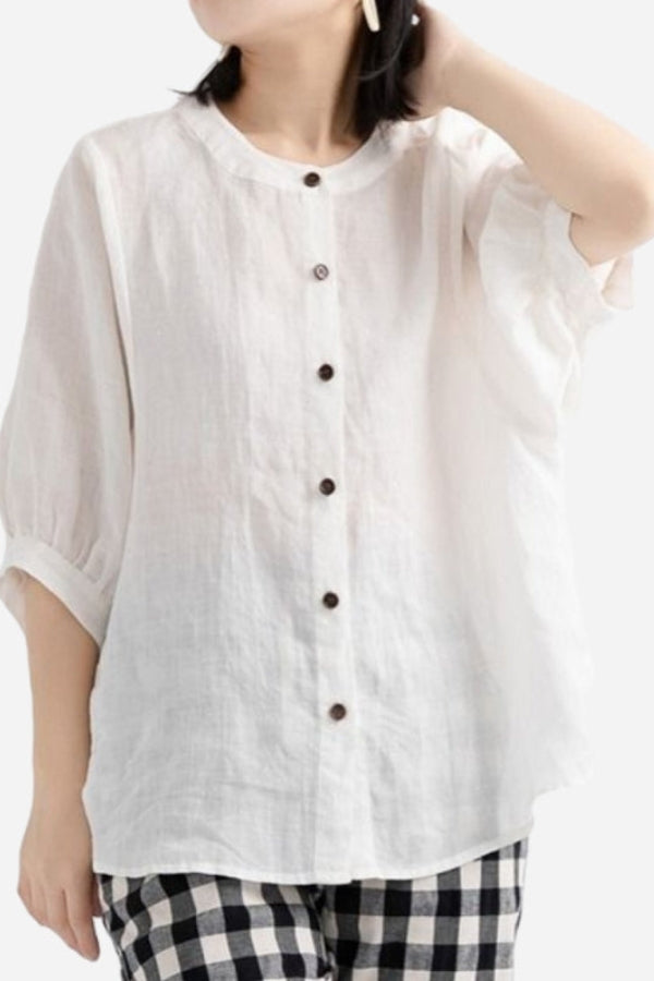 Breezy Linen Relax Blouse